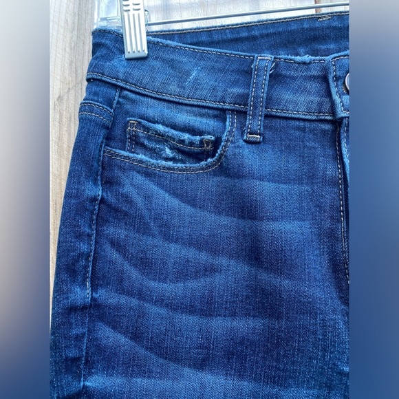 PAIGE Jeans, Verdugo Ankle, Dark Wash, Light Distress, Raw Hem. Women’s Size 27 - Picture 6 of 10